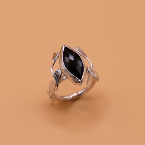 Ivy Crystal Silver Ring