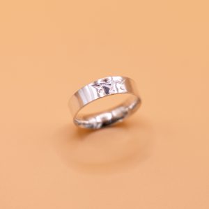 Three-Point Mountain Stamped Ring